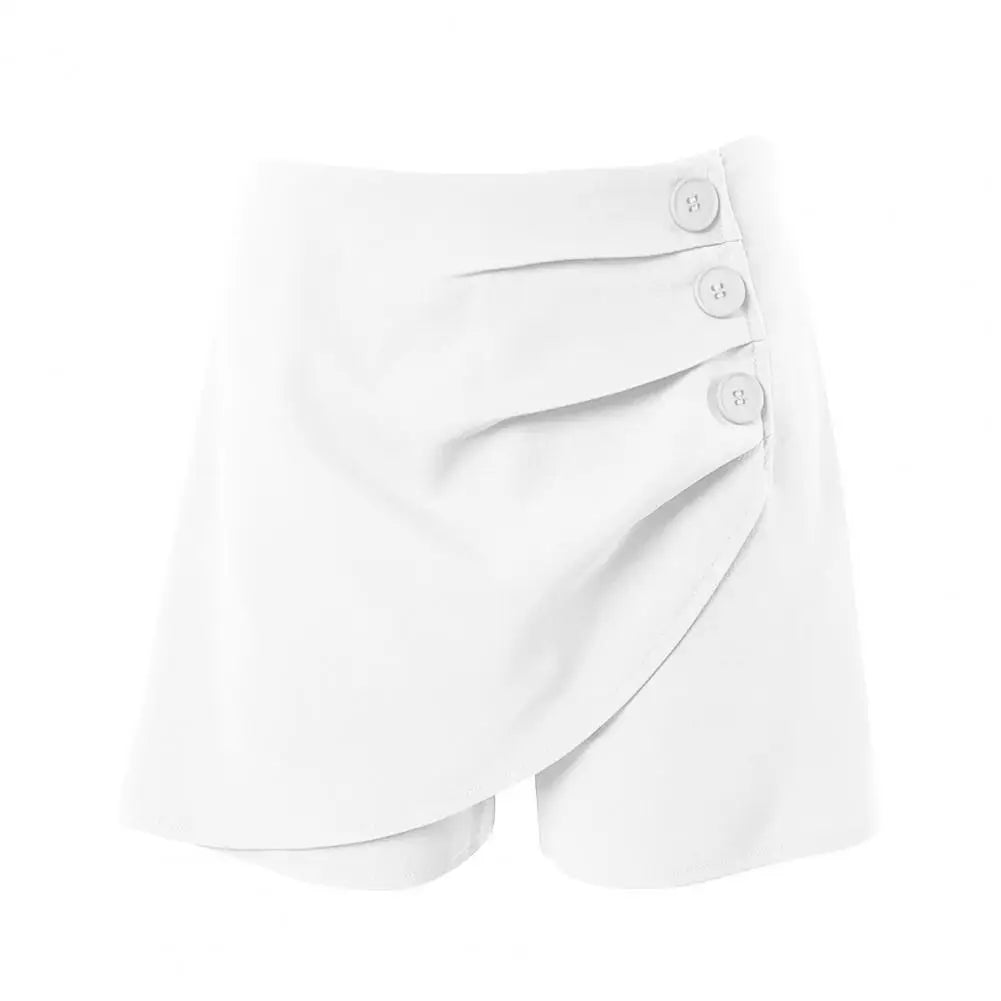Asymmetric Slim Shorts