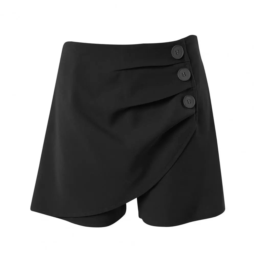 Asymmetric Slim Shorts