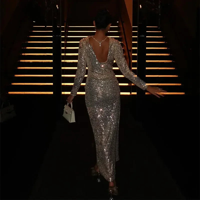 Sequins Maxi Dress
