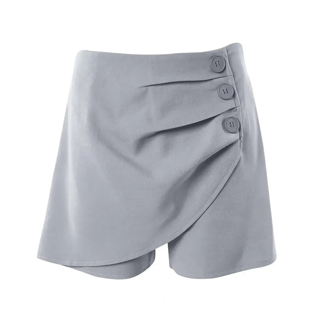 Asymmetric Slim Shorts