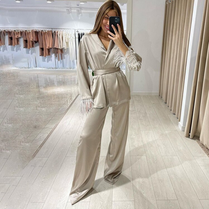 Satin Feather Set
