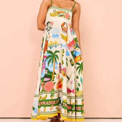 Spaghetti Strap Long Dress