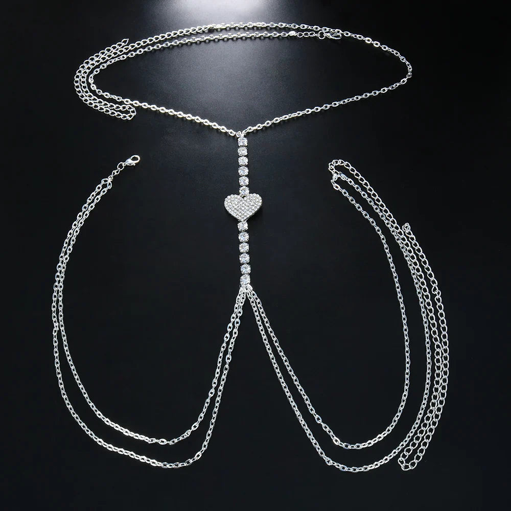 Maria Heart Chest Chain