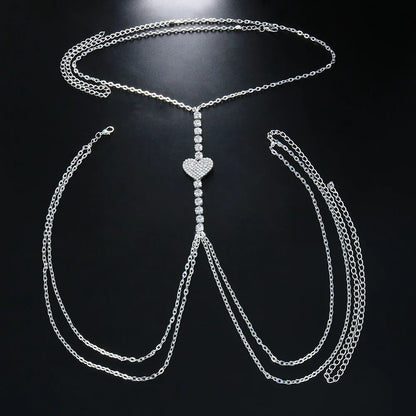 Maria Heart Chest Chain