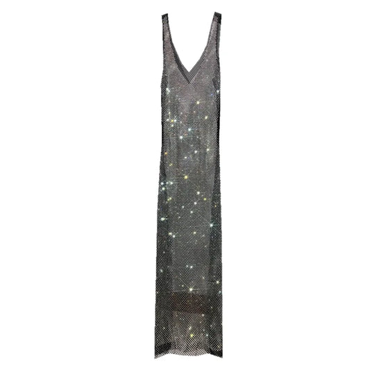 Deep V-neck Sparkling Dress