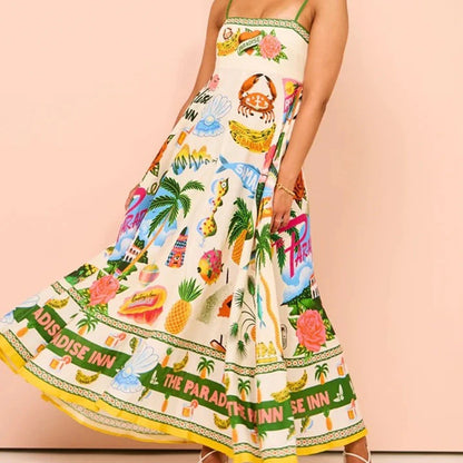 Spaghetti Strap Long Dress