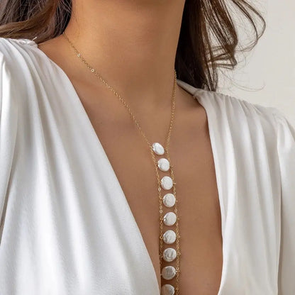 Bohemia Pearl Chest Necklace
