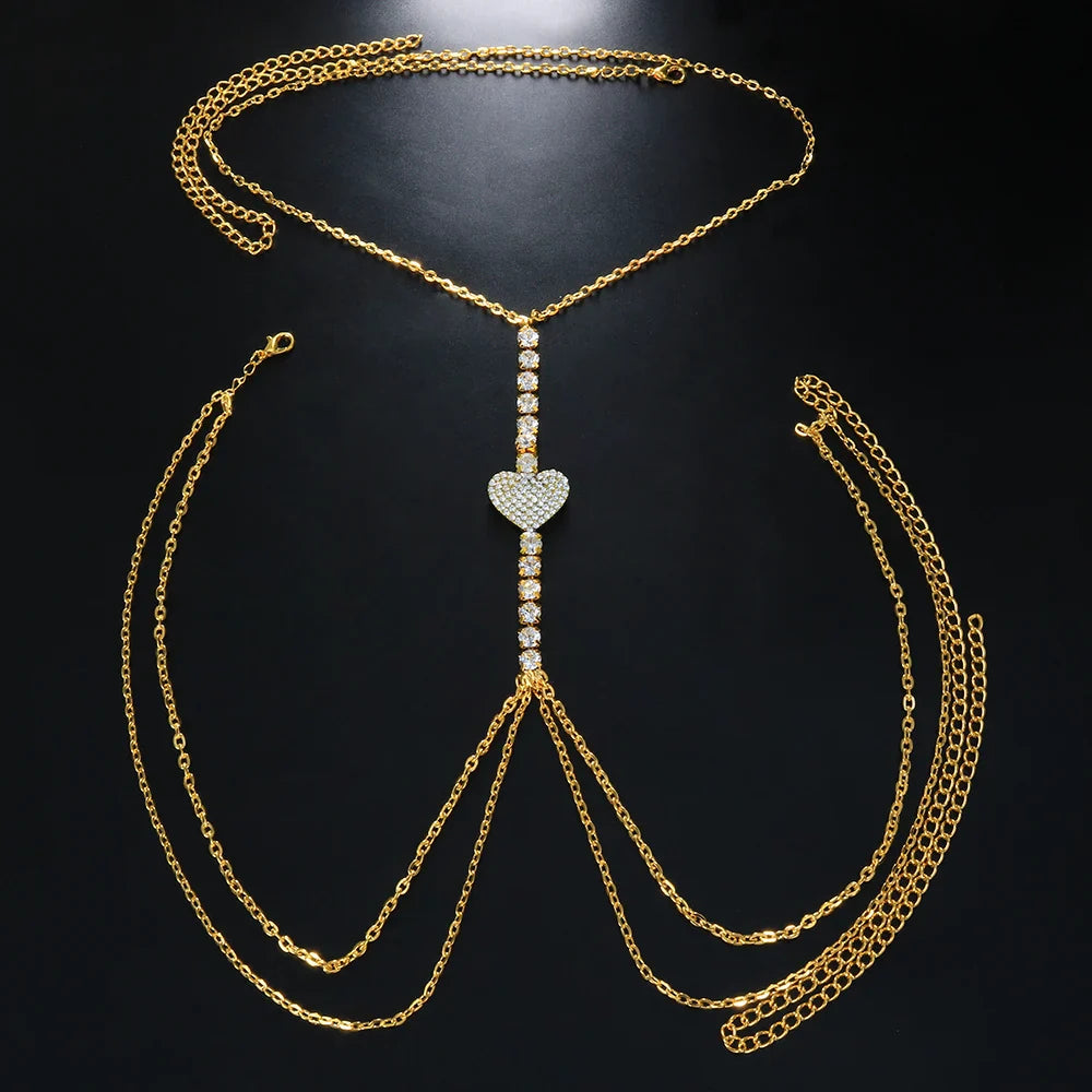 Maria Heart Chest Chain