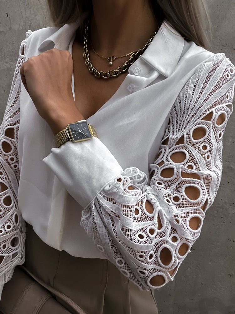 Hollow Out Blouse