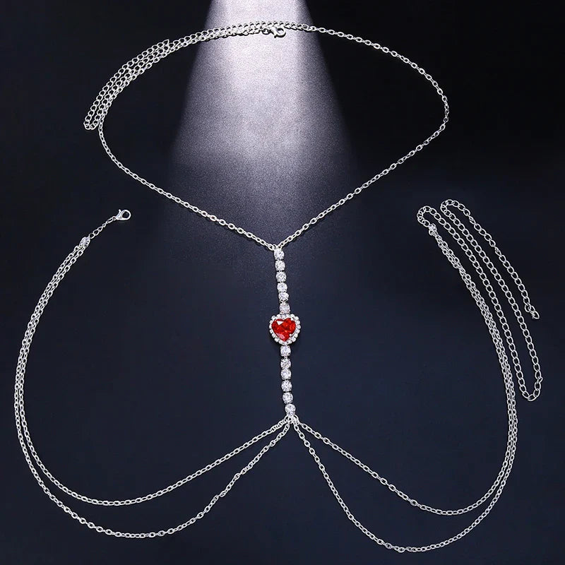 Maria Heart Chest Chain