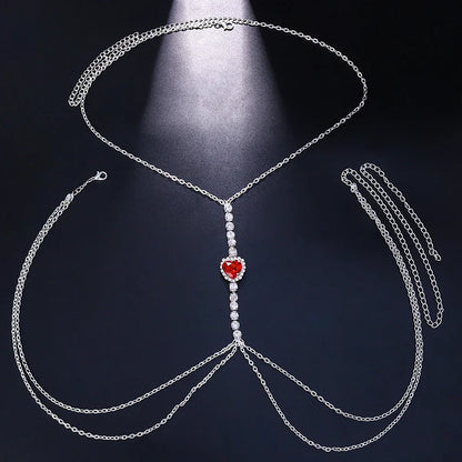 Maria Heart Chest Chain