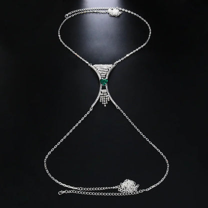 Heart Crystal Chest Chain