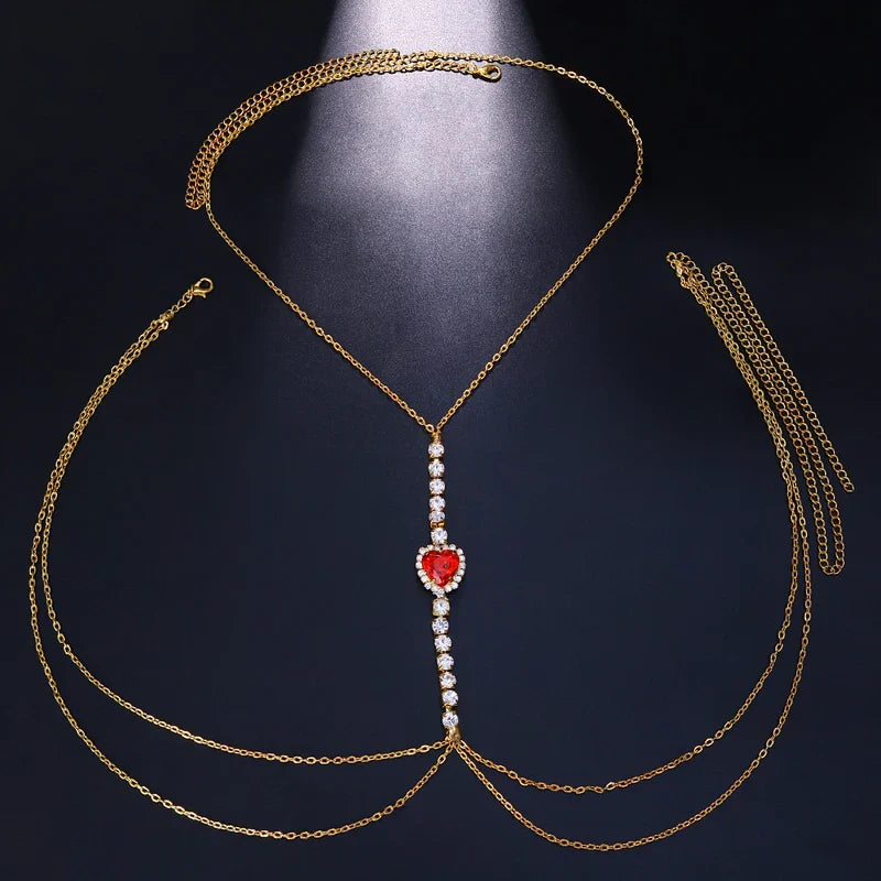 Maria Heart Chest Chain