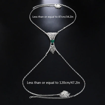 Heart Crystal Chest Chain