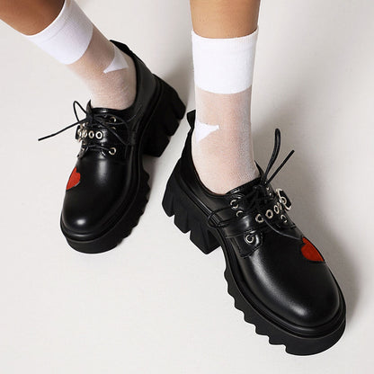 Platform Heart Shoes