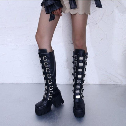 Metal Long Boots